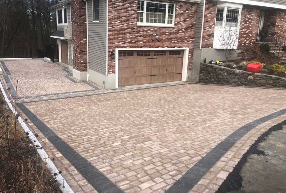 stone paver driveway