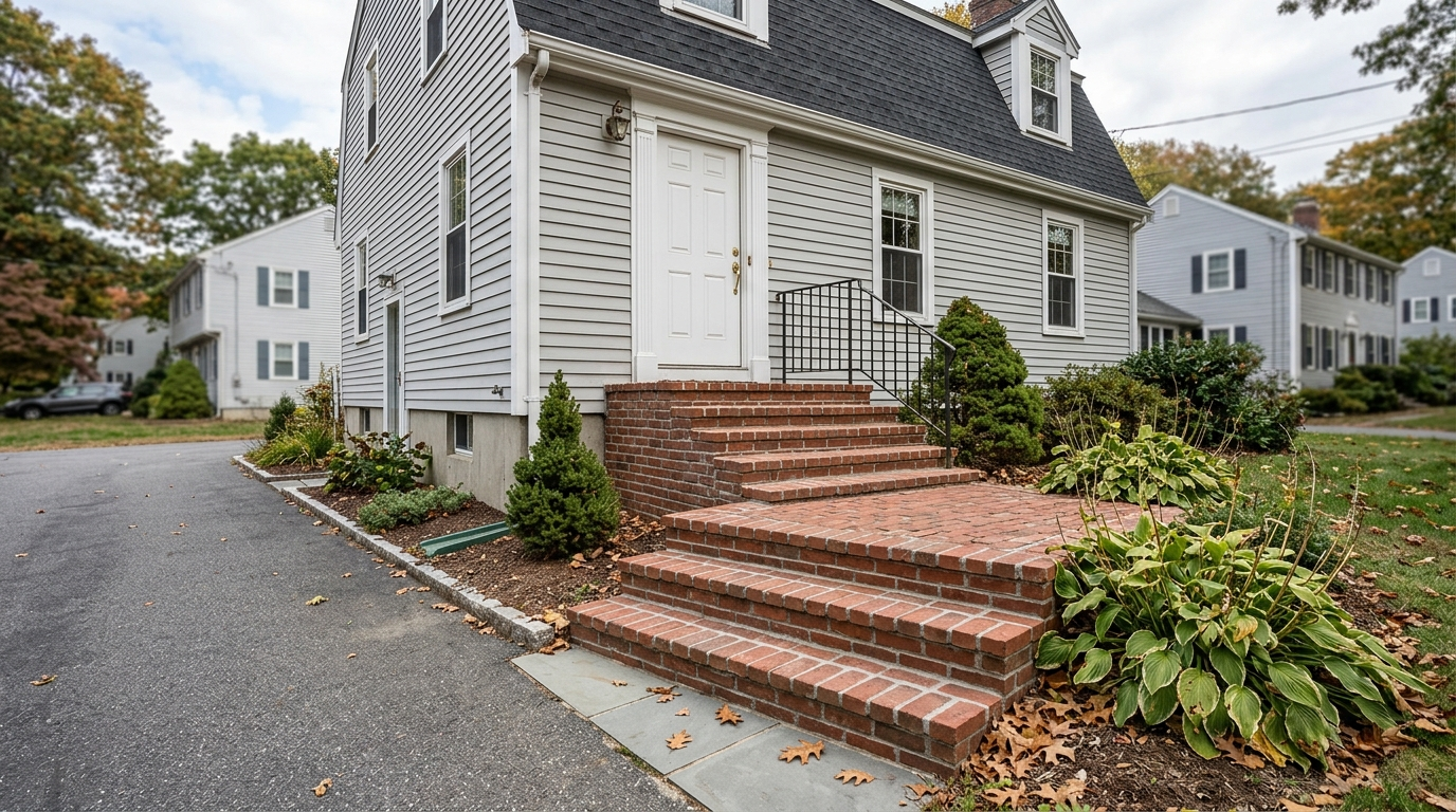 Illustration representing Brick Step Repair: What Fixing Front Steps Actually Involves.