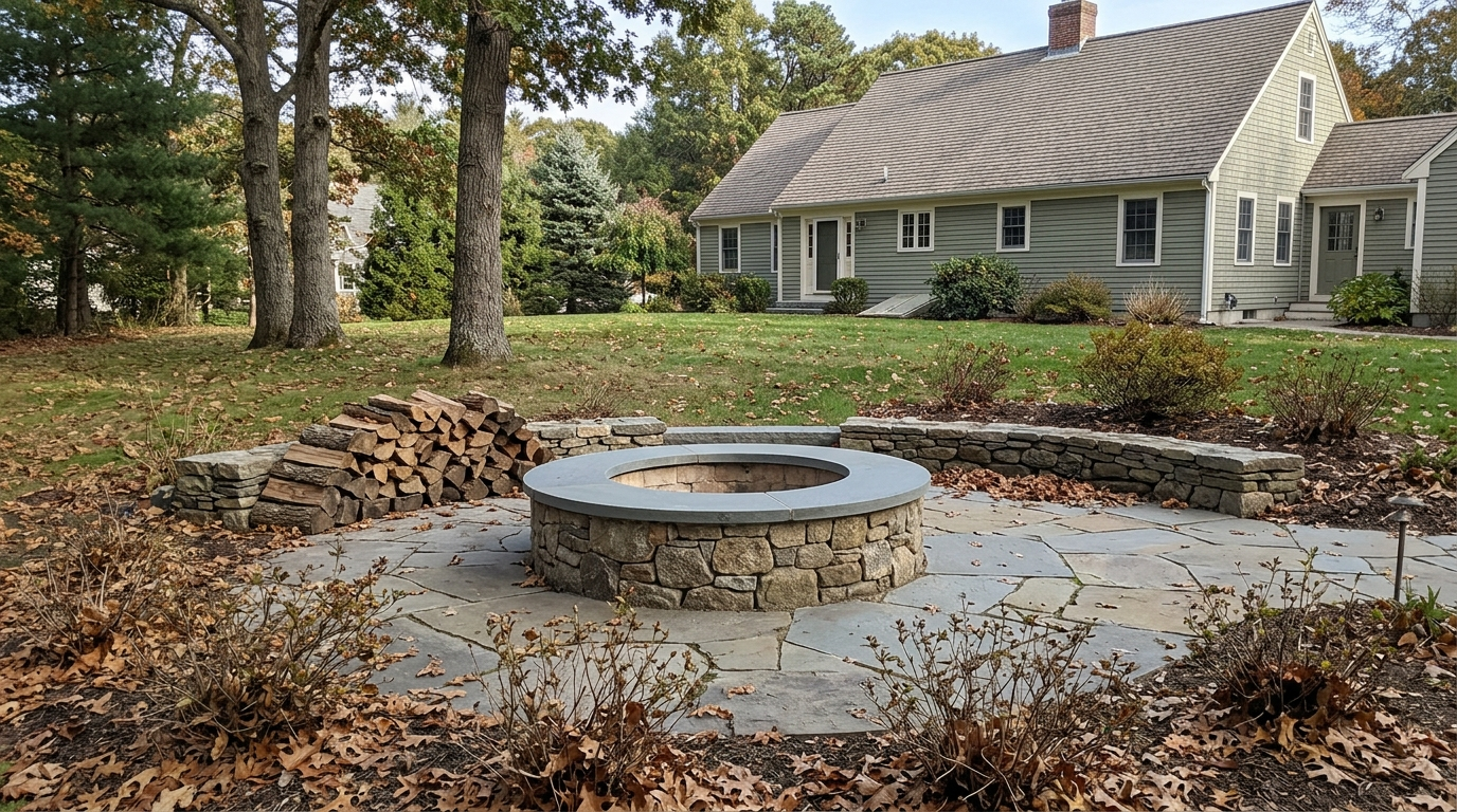 Illustration representing What Drives Cost: Fire pit pricing varies enough that a single number would mislead, but the drive.